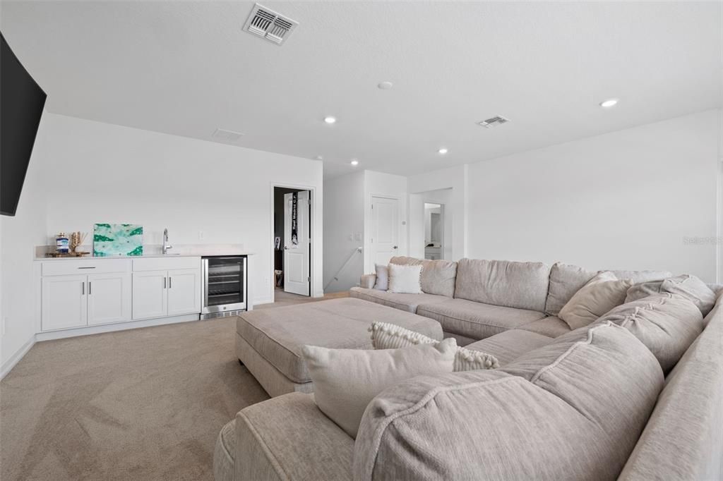 Interior, Living room, Recessed Lighting