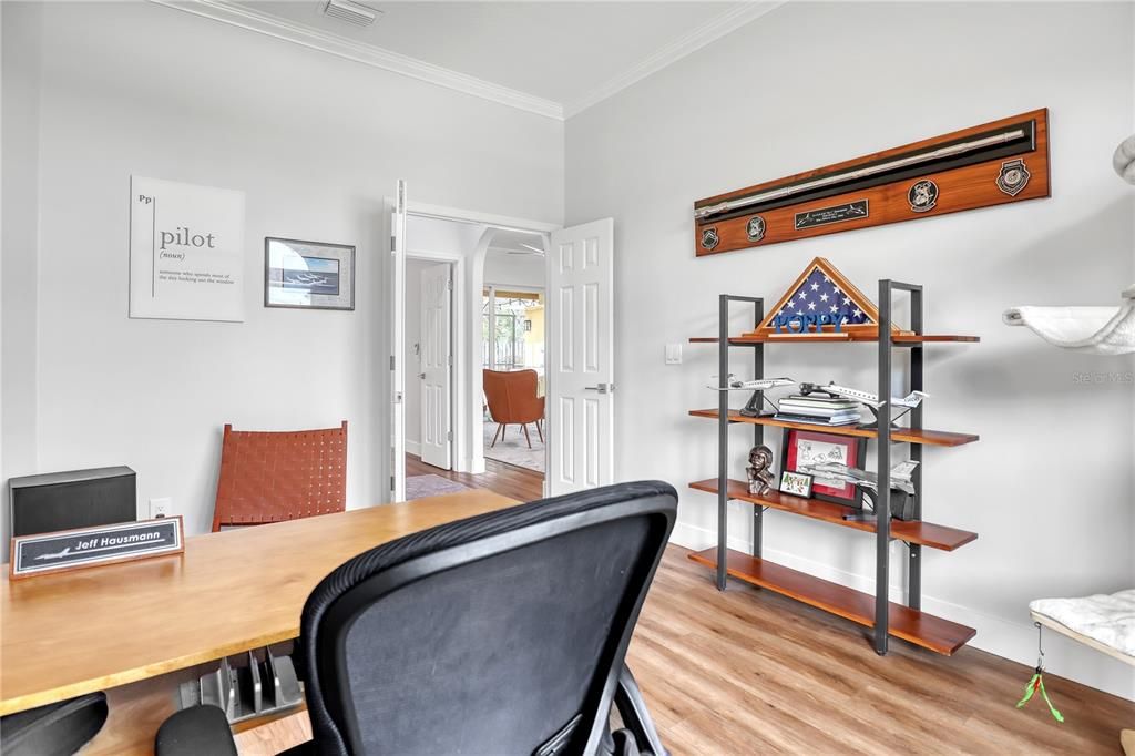 Home Office, Interior, Wood Texture Flooring