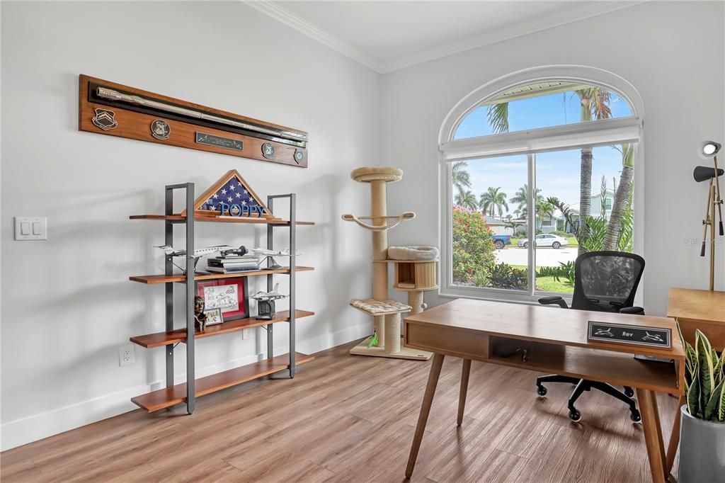 Home Office, Interior, Wood Texture Flooring