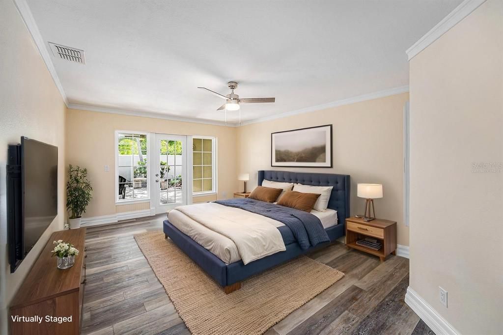Bedroom, Interior, Wood Texture Flooring