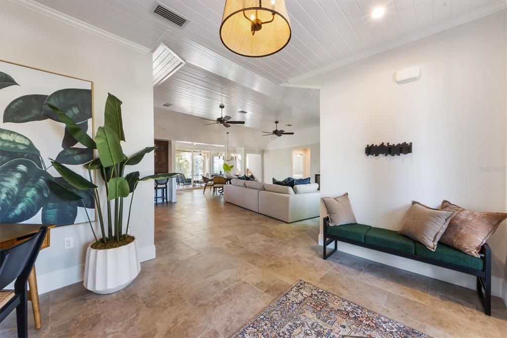 Interior, Living room, Recessed Lighting