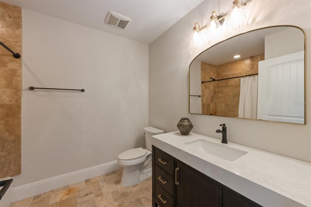 Bathroom, Interior, Recessed Lighting