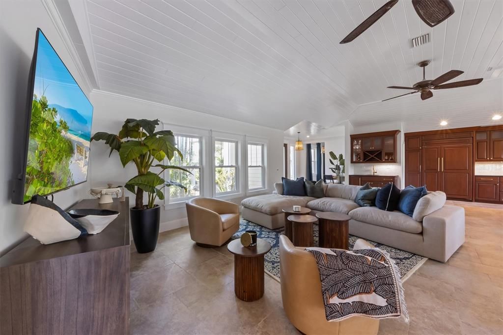 Interior, Living room, Recessed Lighting