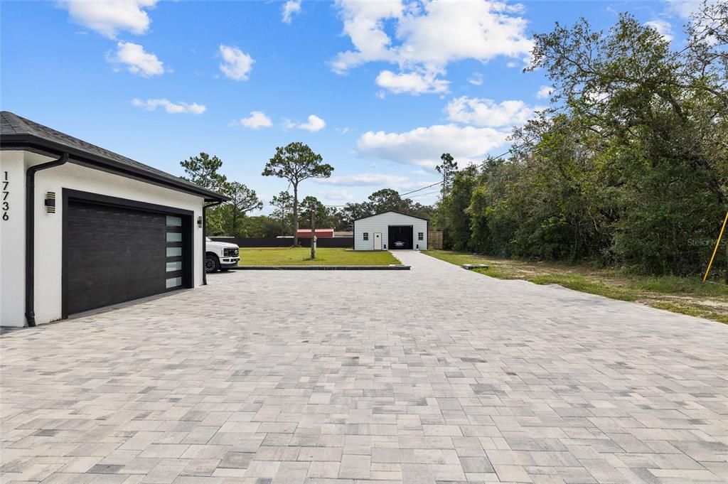 Backyard, Detached Garage, Exterior