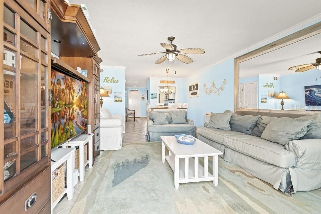 Interior, Living room, Recessed Lighting