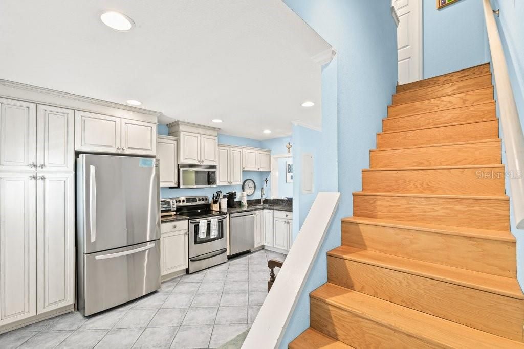 Interior, Kitchen, Recessed Lighting, Stainless Steel Appliances
