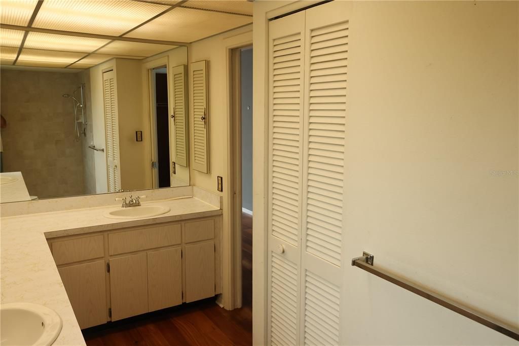 Bathroom, Interior, Wood Texture Flooring