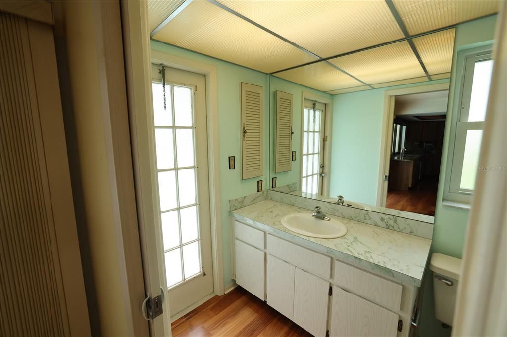 Bathroom, Interior, Wood Texture Flooring