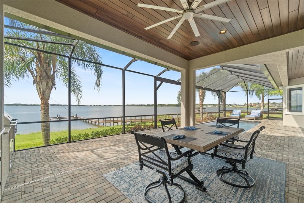 Glass Ceilings, Interior, Recessed Lighting, Sun Room, Water, Wooden Ceilings