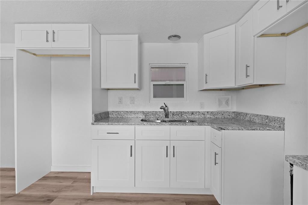 Interior, Kitchen, Wood Texture Flooring