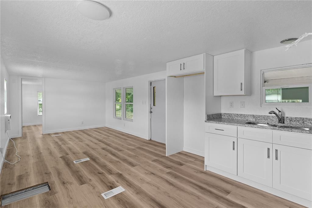 Empty room, Interior, Wood Texture Flooring