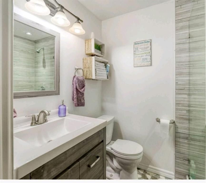 Bathroom, Glass Shower, Interior