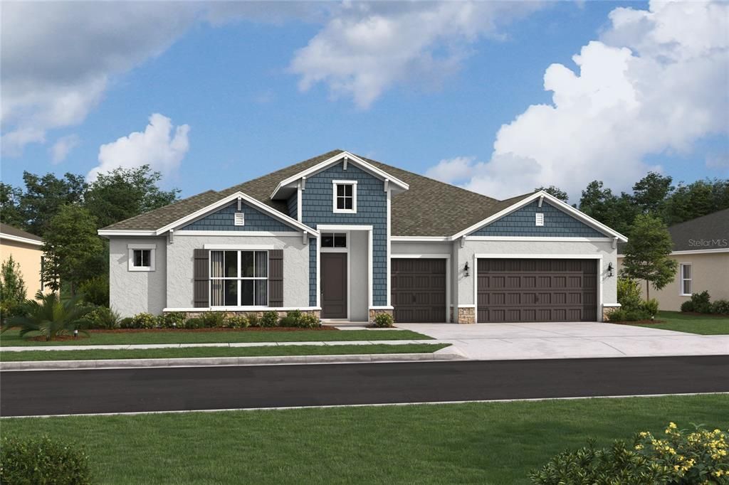 Attached, Exterior, Facade, Ranch