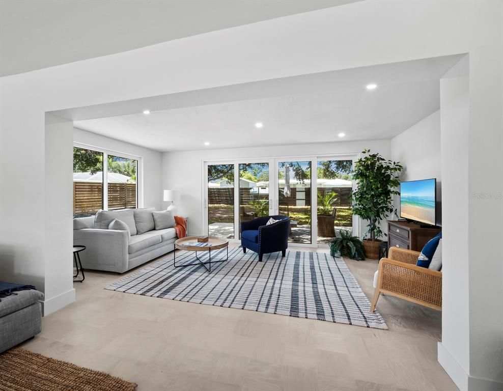 Interior, Living room, Recessed Lighting