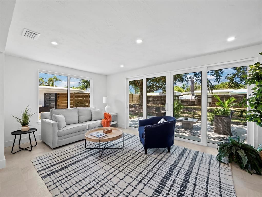 Interior, Living room, Recessed Lighting