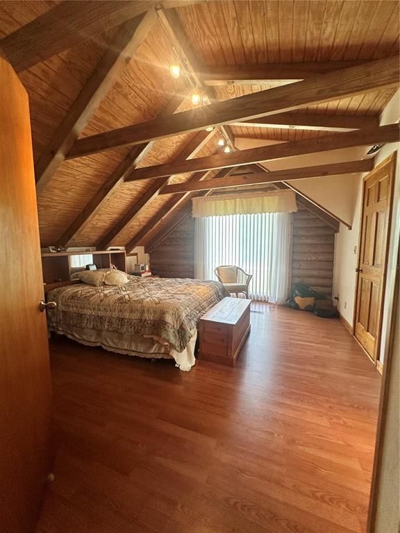 Bedroom, Interior, Wooden Beams, Wooden Ceilings, Wood Texture Flooring