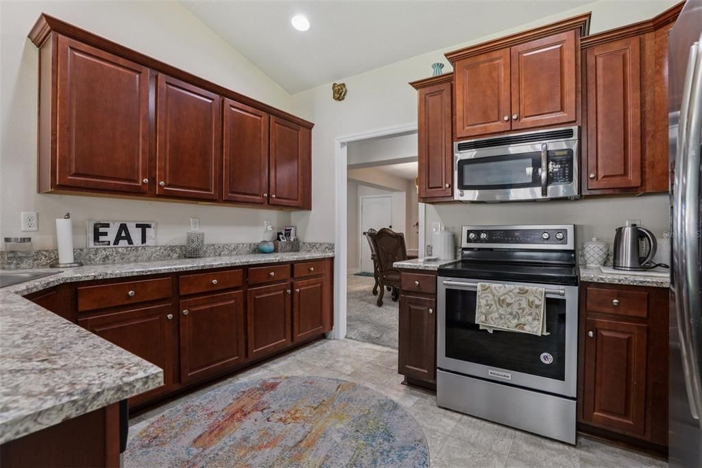 Interior, Kitchen, Recessed Lighting, Stainless Steel Appliances