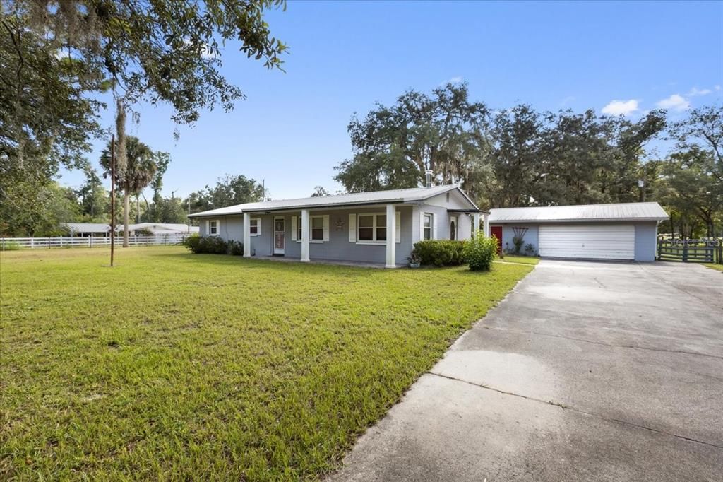 Backyard, Detached Garage, Exterior