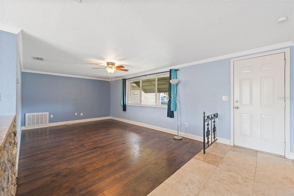 Empty room, Interior, Wood Texture Flooring