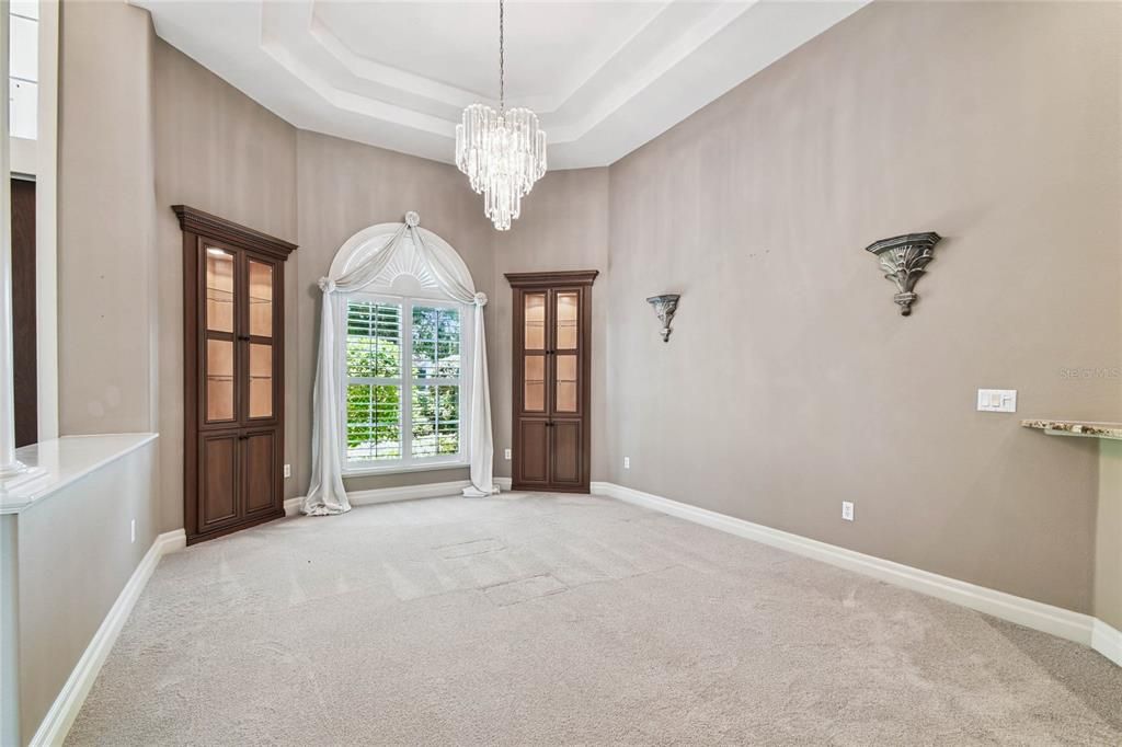 Chandelier, Empty room, Interior