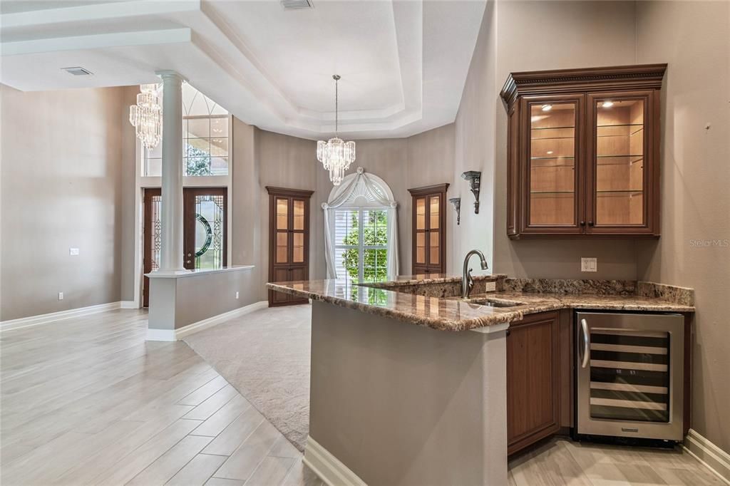 Chandelier, Interior, Kitchen, Wood Texture Flooring