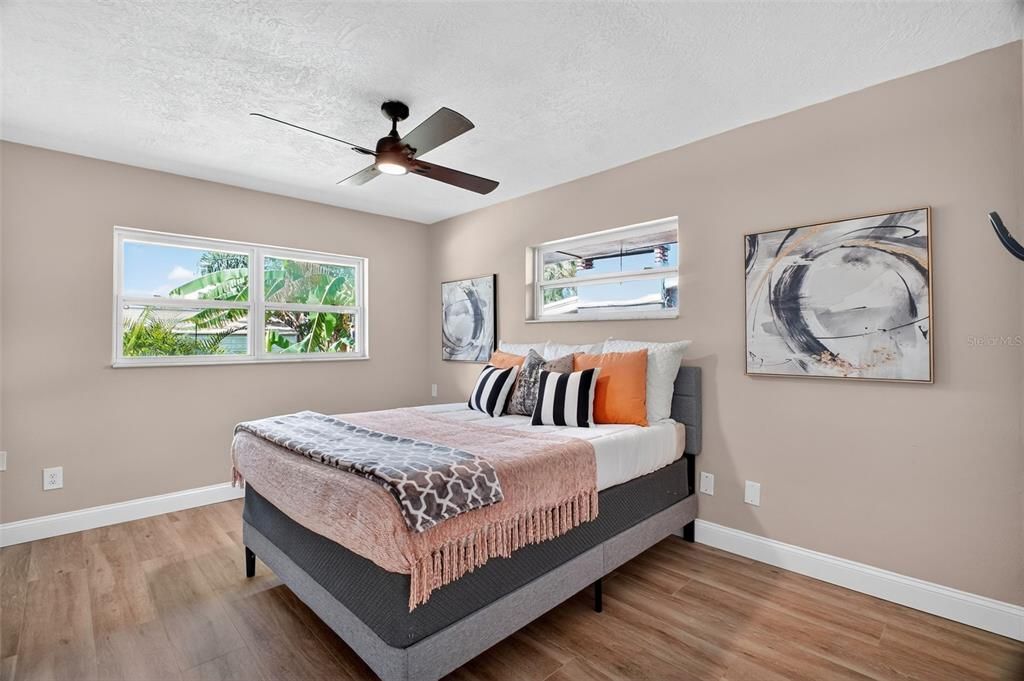 Bedroom, Interior, Wood Texture Flooring