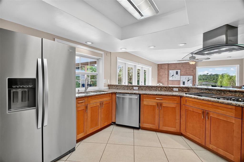 Interior, Kitchen, Recessed Lighting, Stainless Steel Appliances