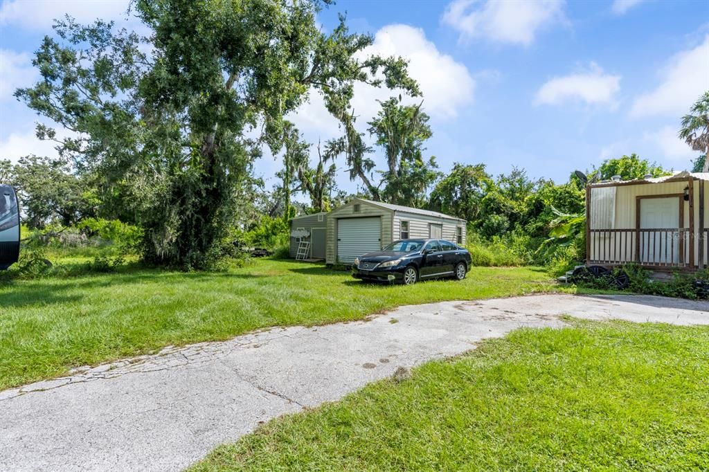 Backyard, Detached Garage, Exterior