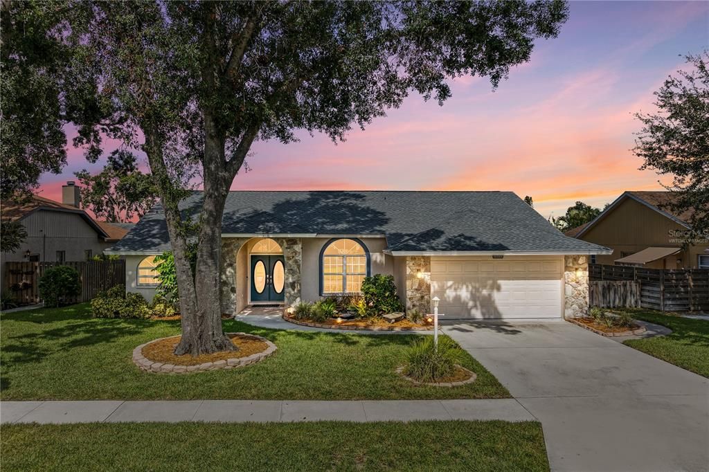 Attached, Backyard, Exterior, Facade, French Provincial