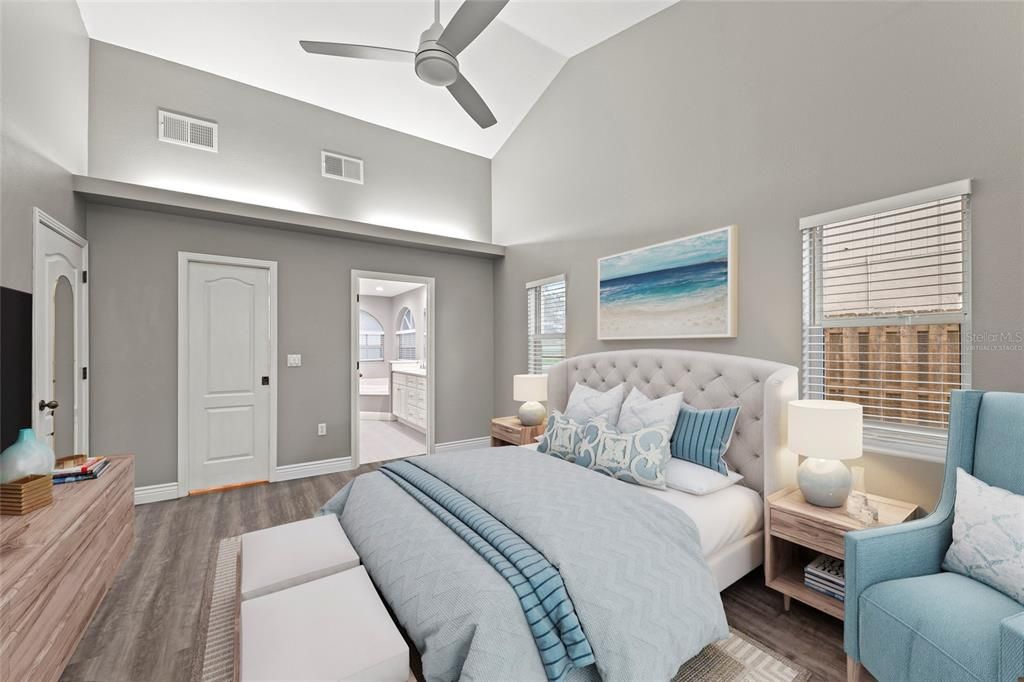 Bedroom, Interior, Wood Texture Flooring