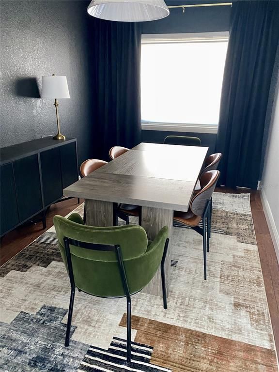 Dining room, Interior, Wood Texture Flooring