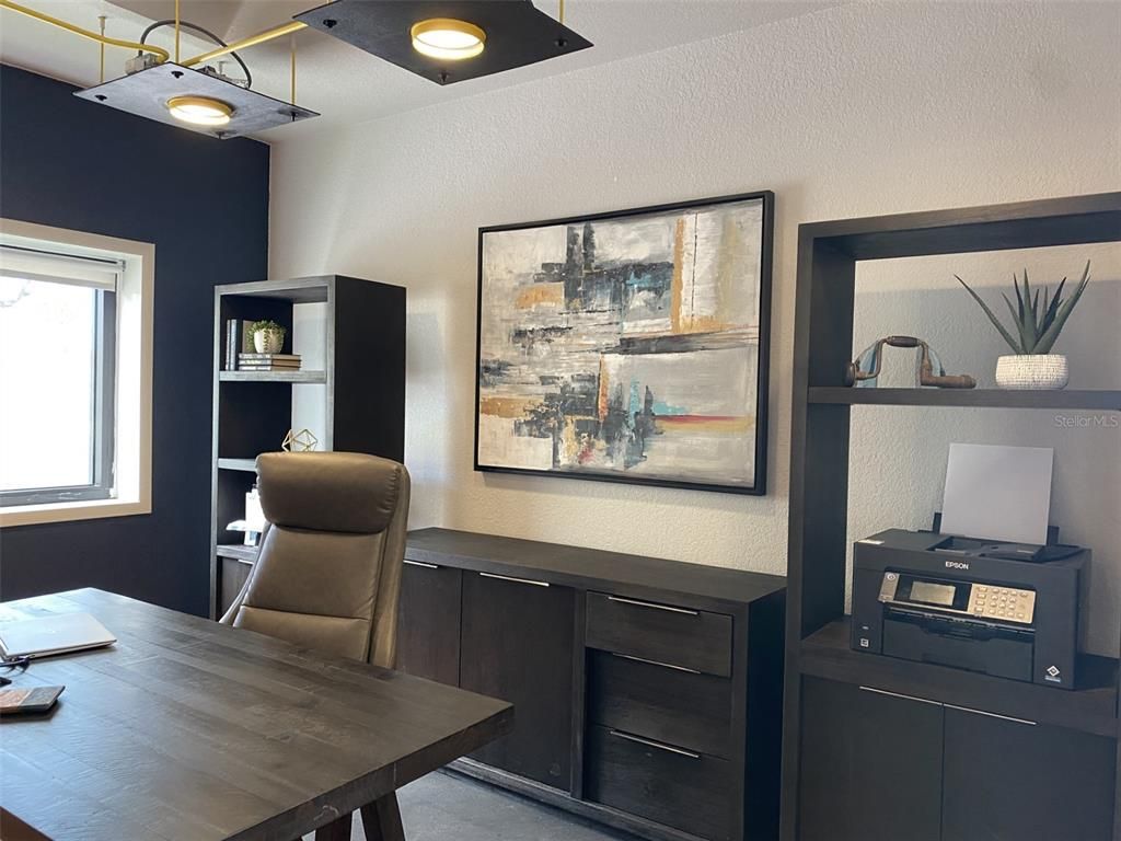 Home Office, Interior, Recessed Lighting