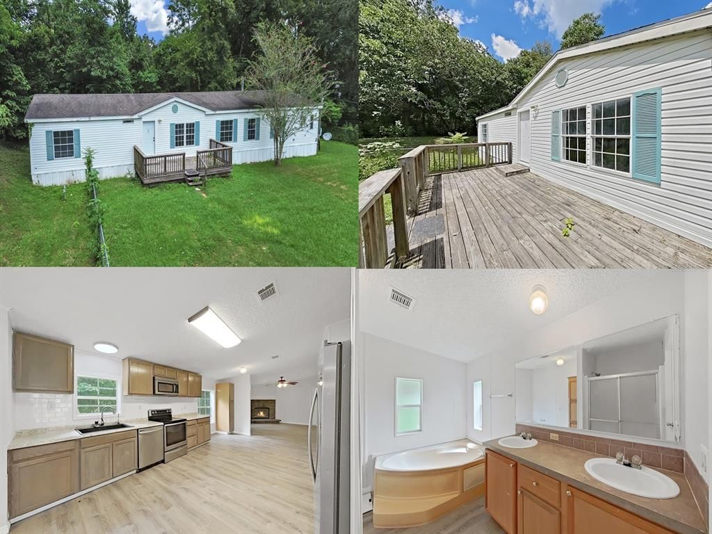 Exterior, Outdoor Kitchen, Wood Texture Flooring