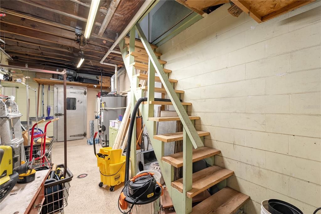Interior, Stone Walls, Wooden Beams