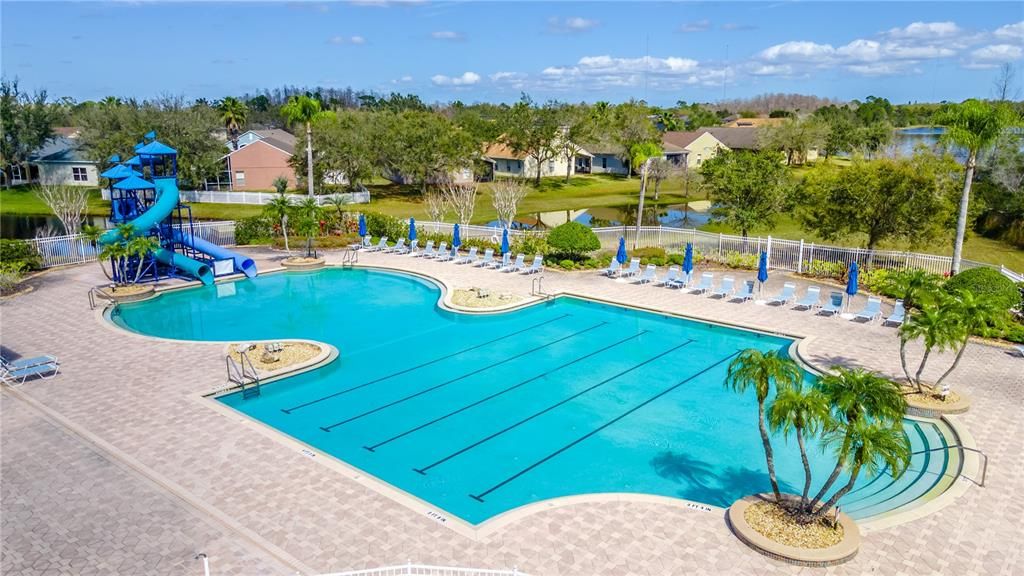 Exterior, Playground, Pool