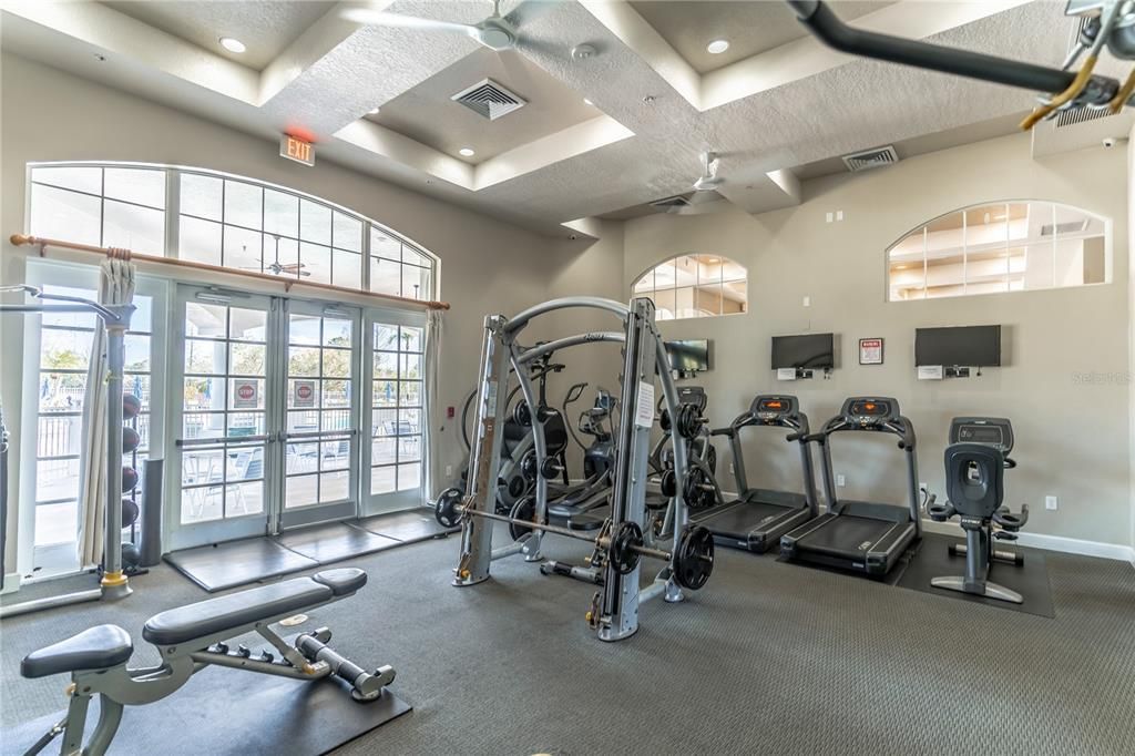 Fitness Equipment, Interior, Recessed Lighting