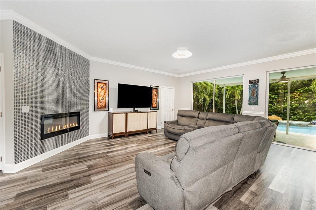 Fireplace, Interior, Living room, Wood Texture Flooring