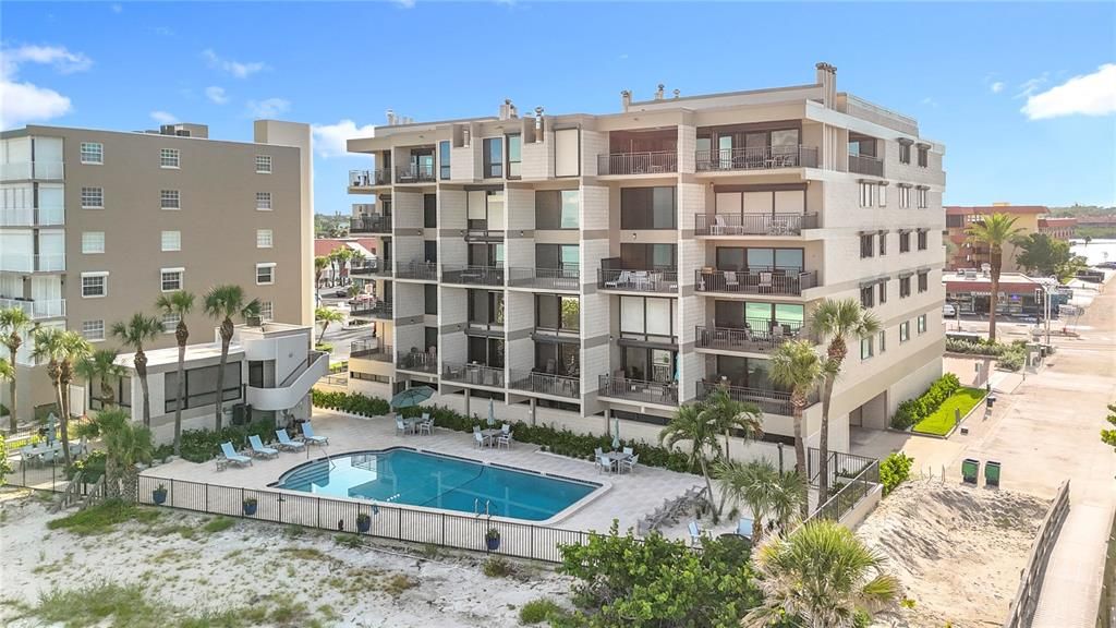 Exterior, Facade, Pool, Condo Building