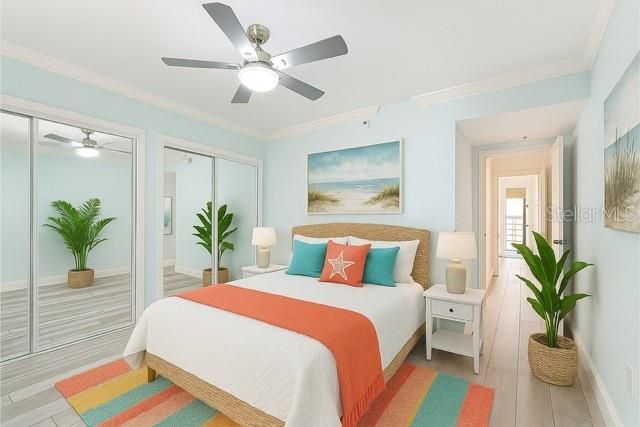 Bedroom, Interior, Wood Texture Flooring