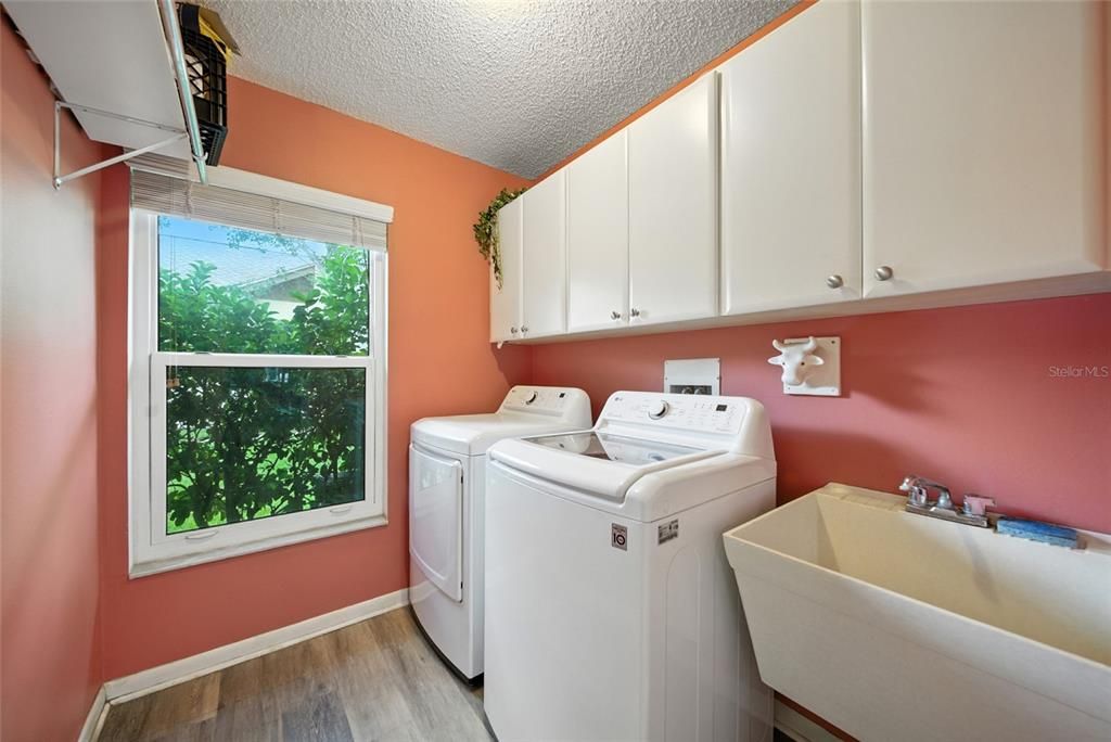 Interior, Washer, Wood Texture Flooring