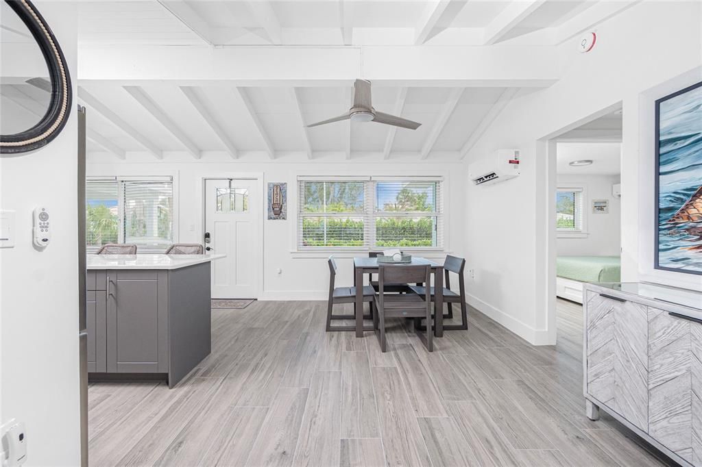 Dining room, Interior, Wood Texture Flooring