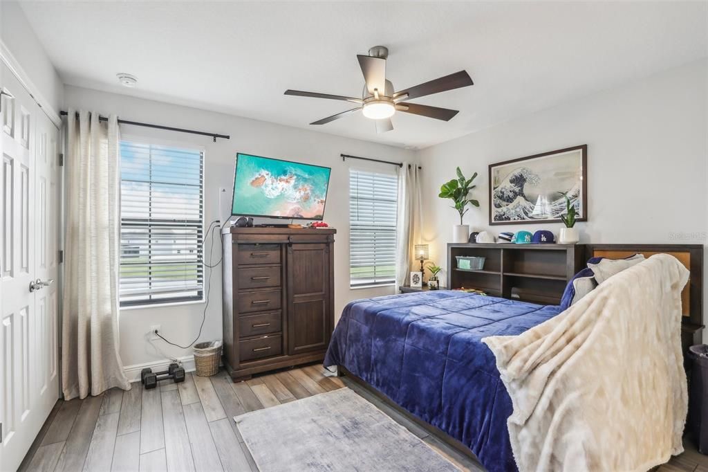 Bedroom, Interior, Wood Texture Flooring