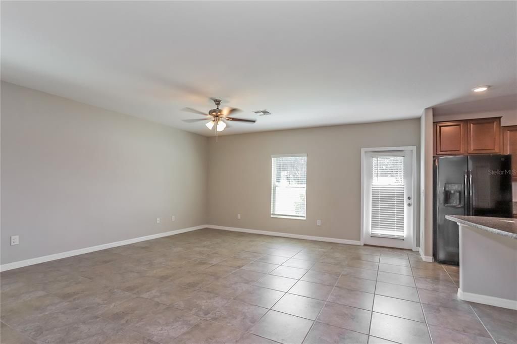 Empty room, Interior, Kitchen, Recessed Lighting