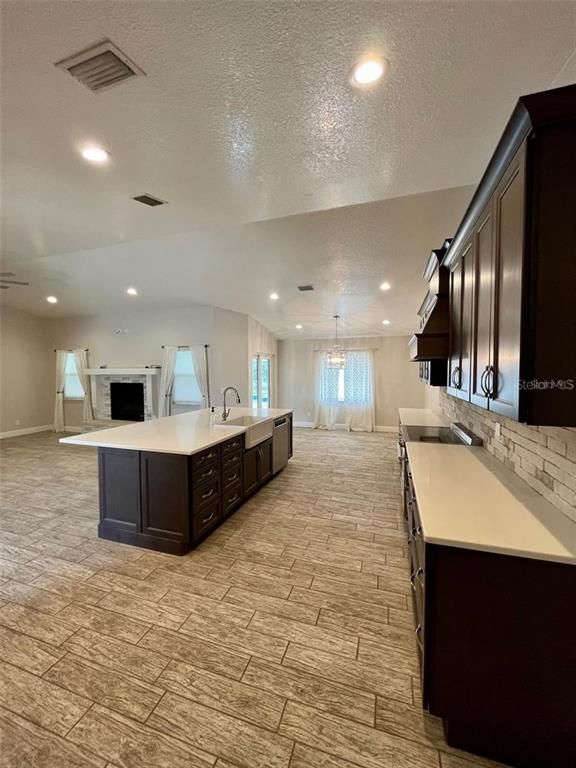Chandelier, Interior, Kitchen, Pendant Lights, Recessed Lighting