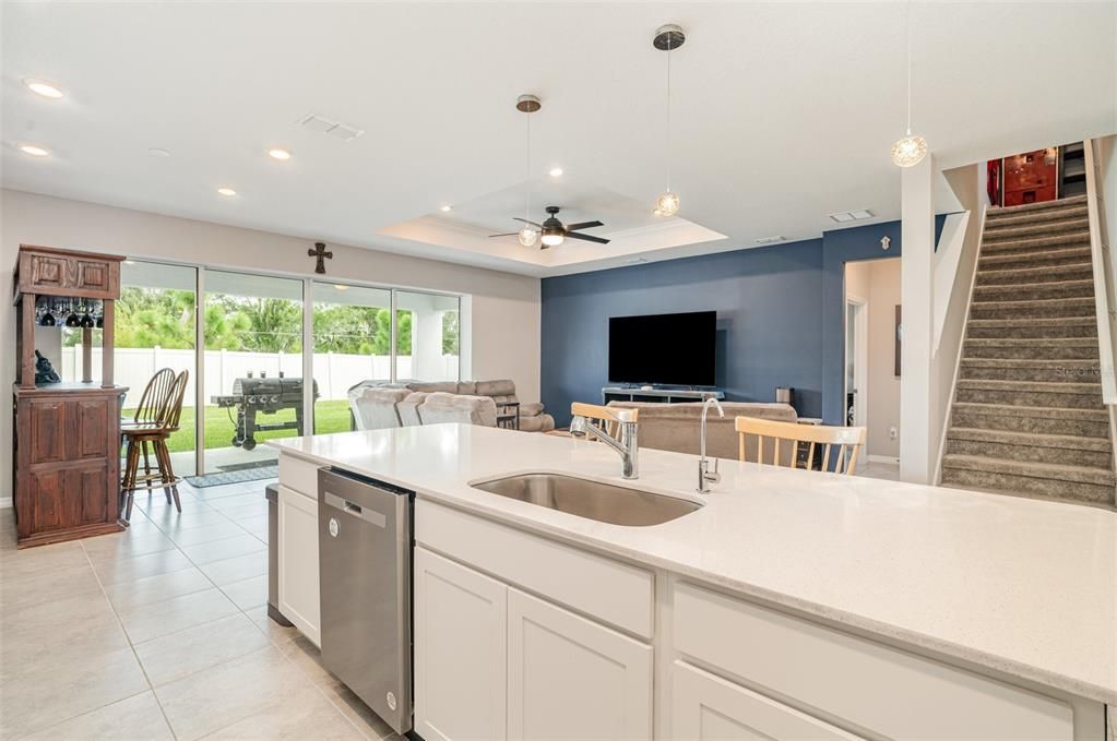 Interior, Kitchen, Pendant Lights, Recessed Lighting
