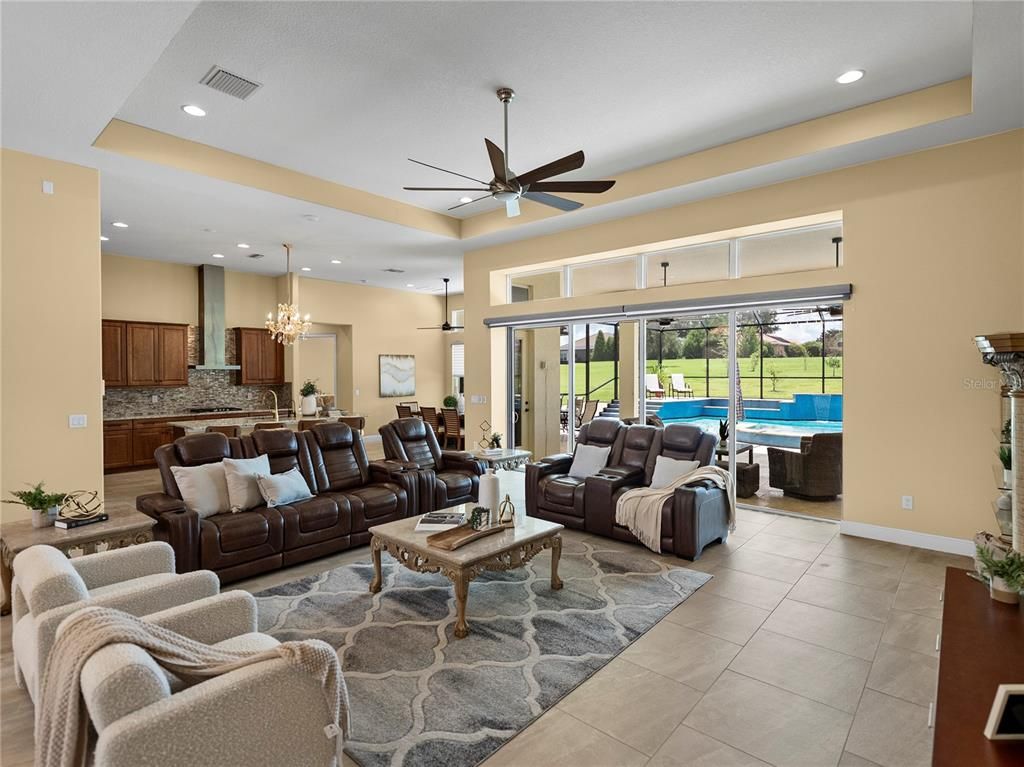 Chandelier, Interior, Kitchen, Living room, Pendant Lights, Recessed Lighting