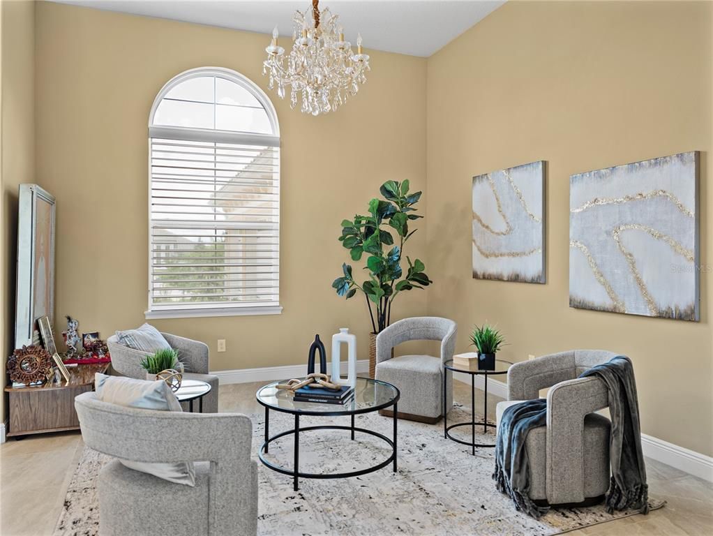 Chandelier, Interior, Living room