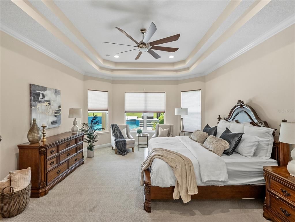 Bedroom, Interior, Recessed Lighting