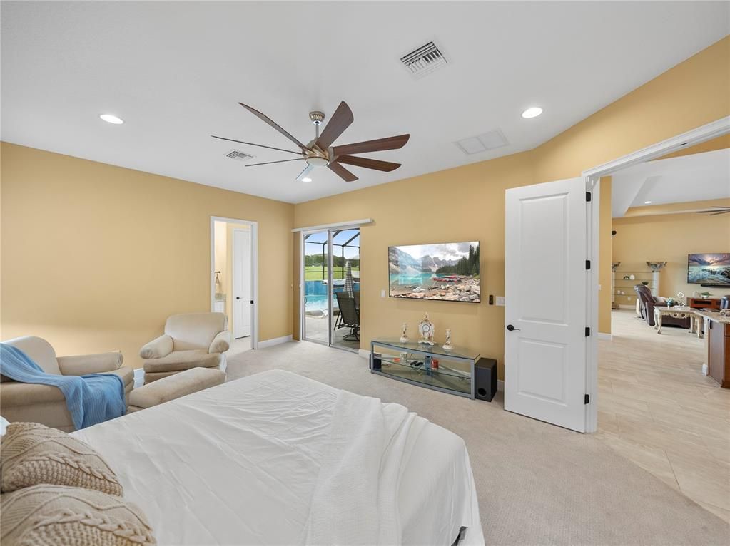 Bedroom, Interior, Recessed Lighting