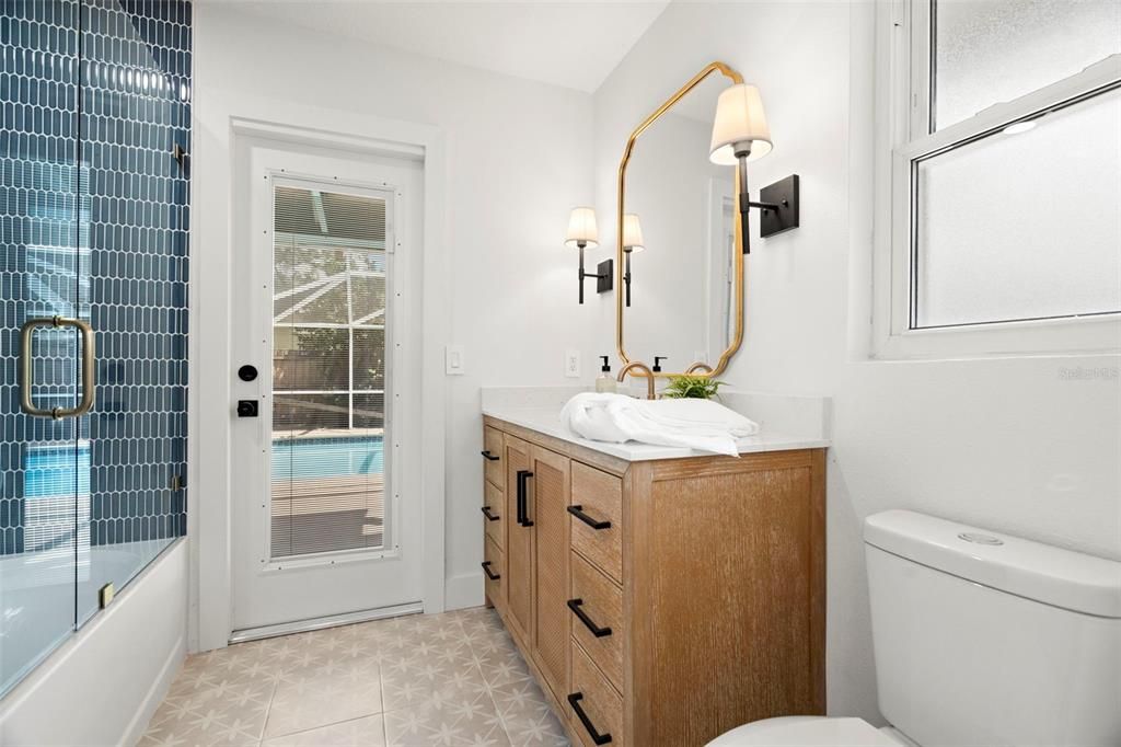 Bathroom, Glass Shower, Interior
